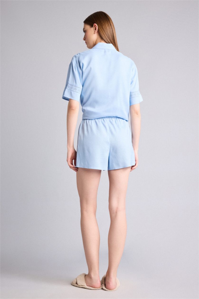 Women Light Blue Regular Fit Bottom