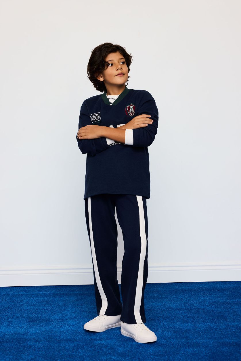 Boys & Teens NAVY Boy Printed Sweatshirt Sweatpants 2 Piece Set