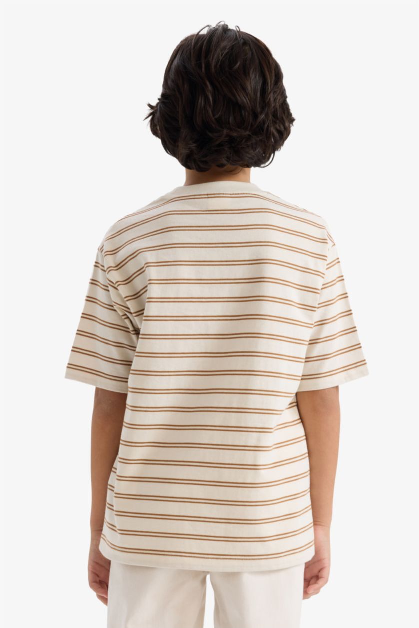 Erkek Çocuk - Genç Erkek Ekru Tişört Erkek Çocuk