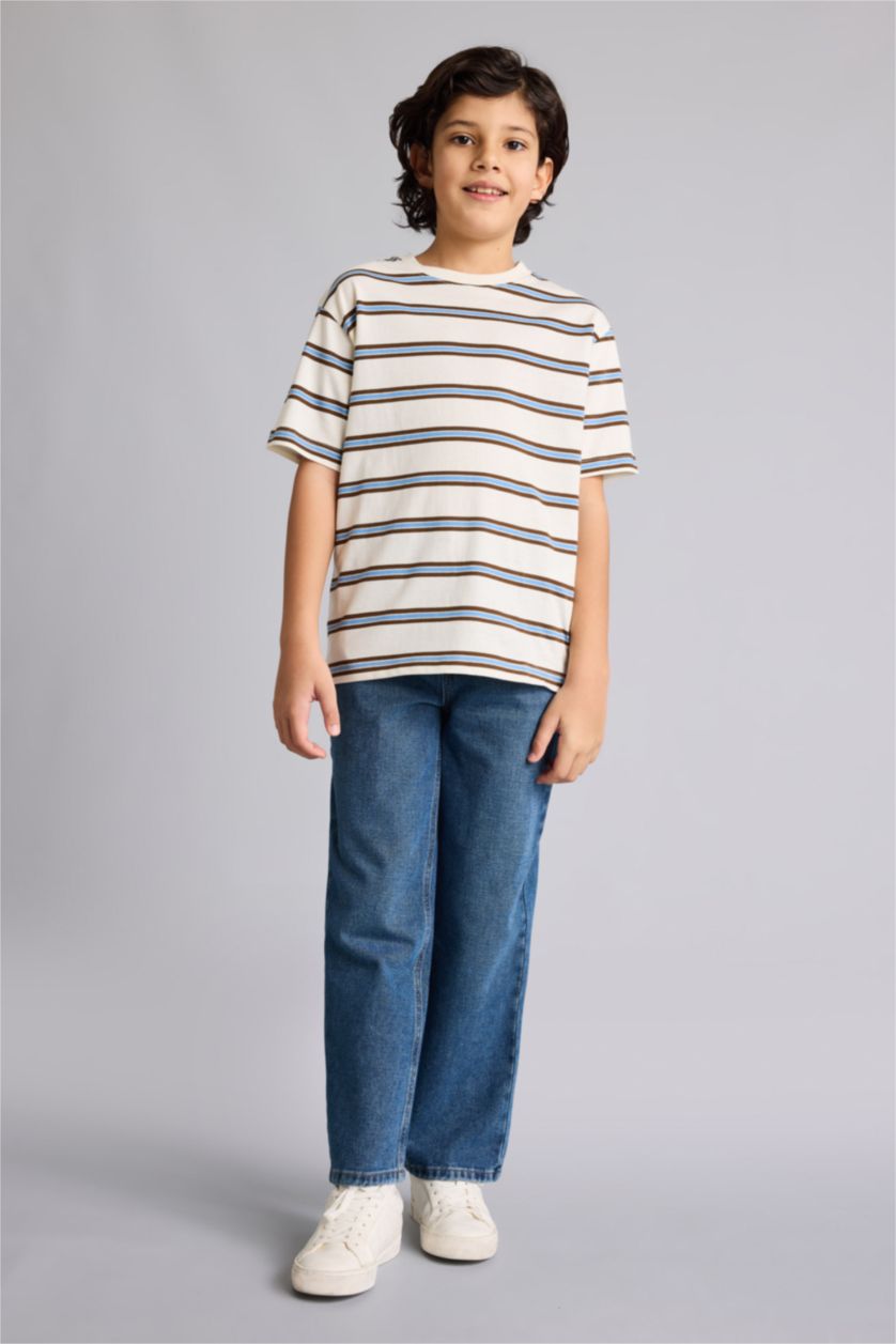 BOYS & TEENS Ecru New Regular Fit Short Sleeve T-Shirt