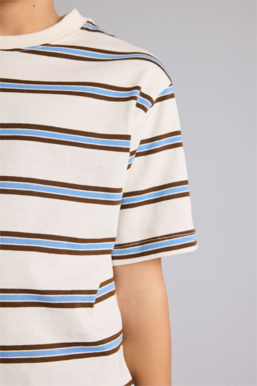 BOYS & TEENS Ecru New Regular Fit Short Sleeve T-Shirt