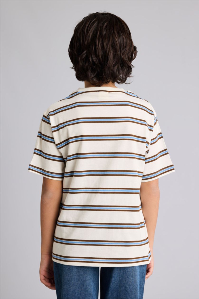 BOYS & TEENS Ecru New Regular Fit Short Sleeve T-Shirt