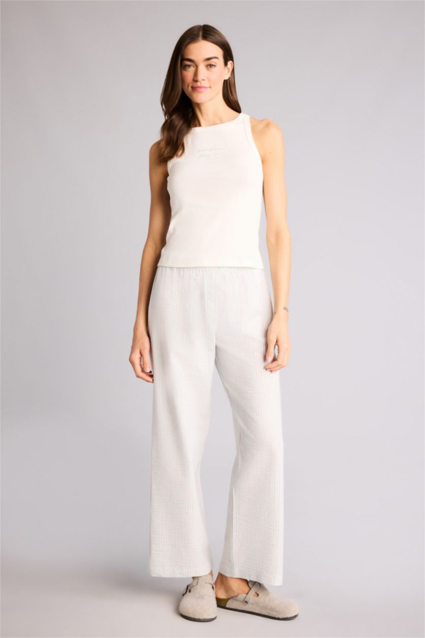 Kadın Mint Gofre Dokulu 2'li Takım