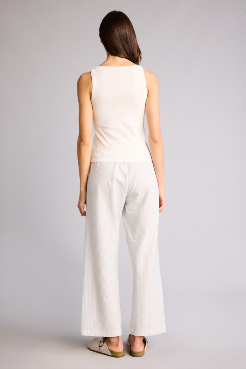 Kadın Mint Gofre Dokulu 2'li Takım