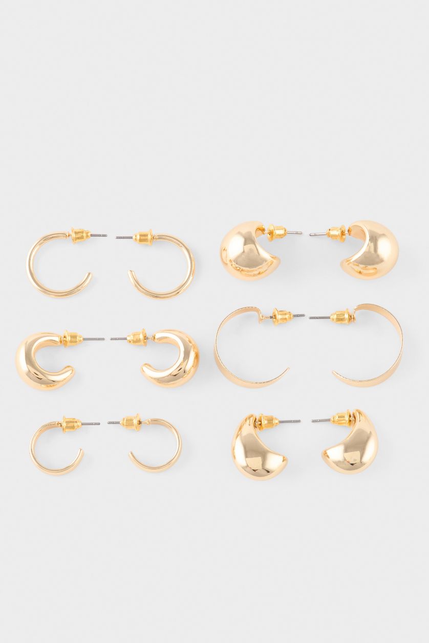 Kadın Altın Kadın 6'lı Küpe