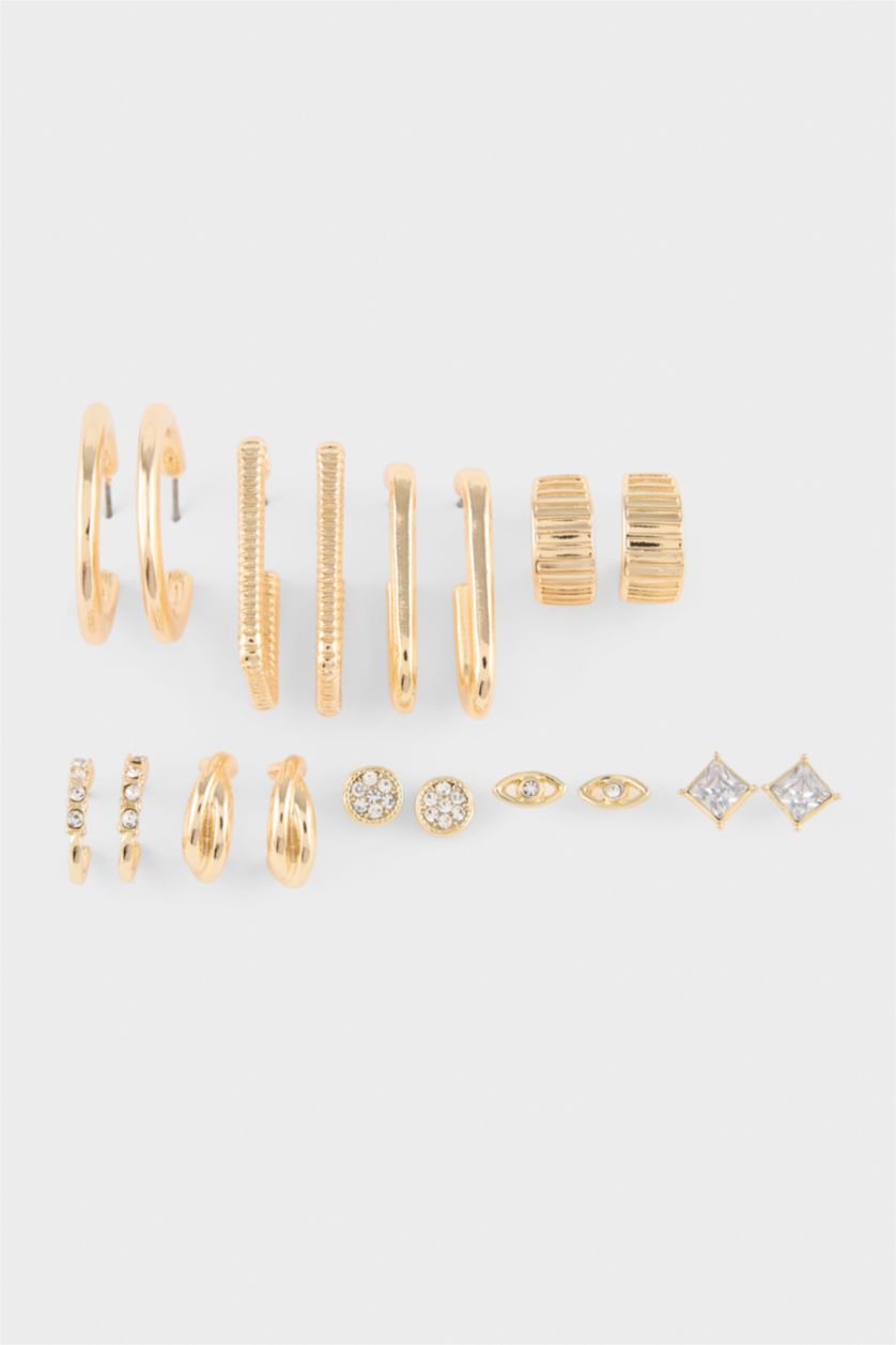 Kadın Altın Kadın 9'lu Küpe