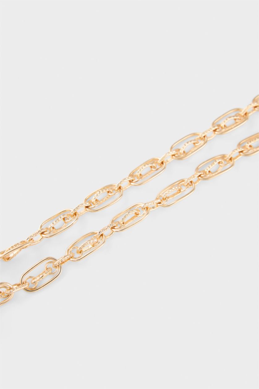 WOMAN Altın Woman 2 piece Necklace