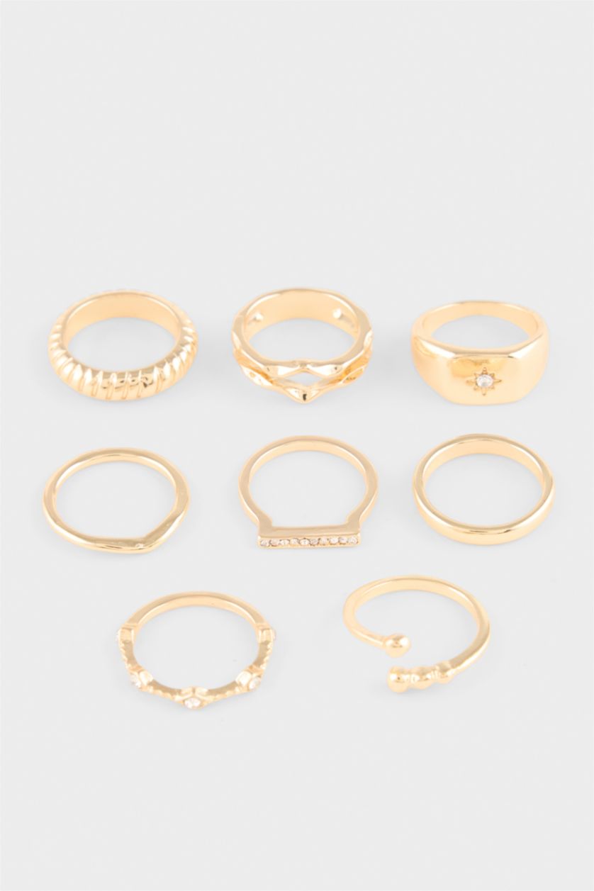 Kadın Altın Kadın 8'li Yüzük