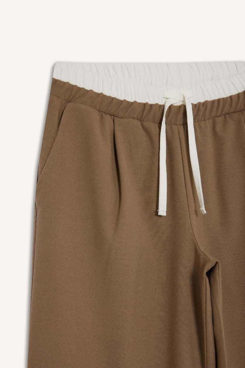 بنات فيزون داكن بنطرون بناتي وايد ليج برجل واسع