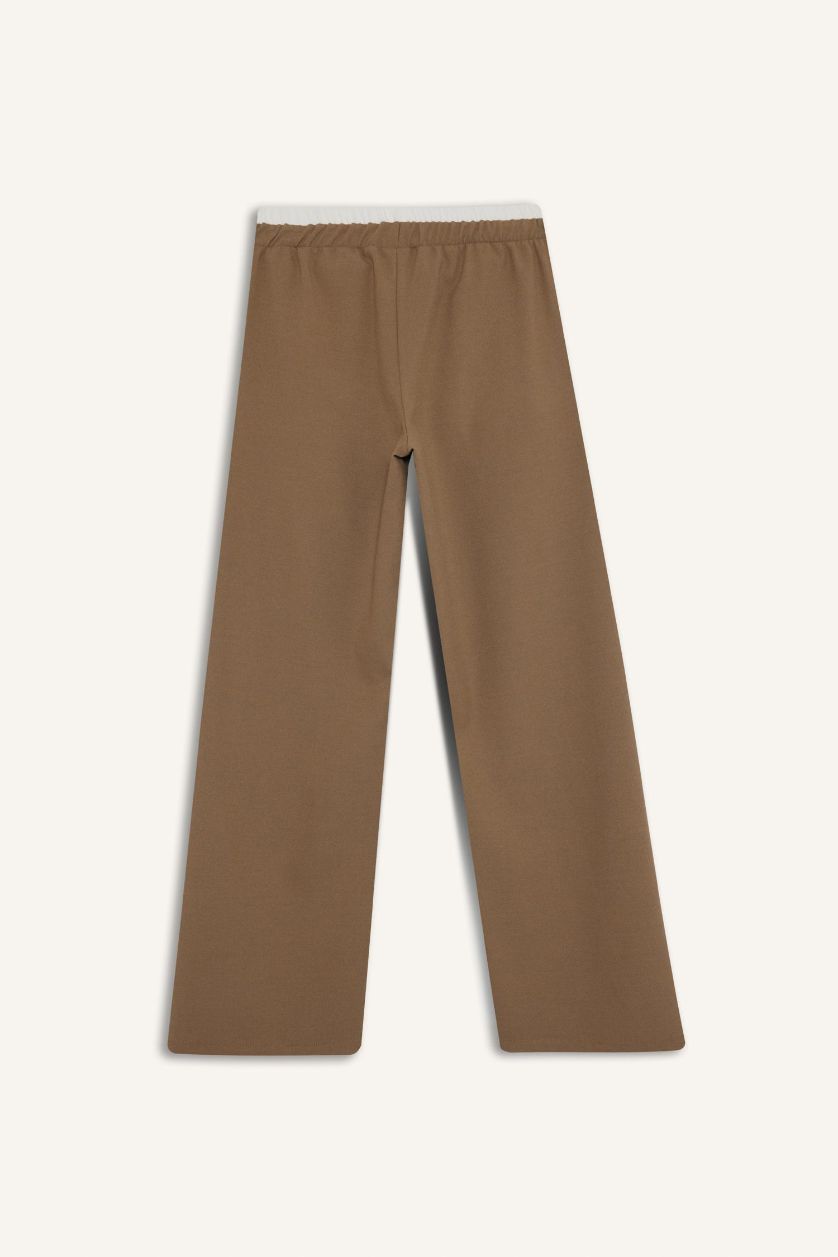 بنات فيزون داكن بنطرون بناتي وايد ليج برجل واسع