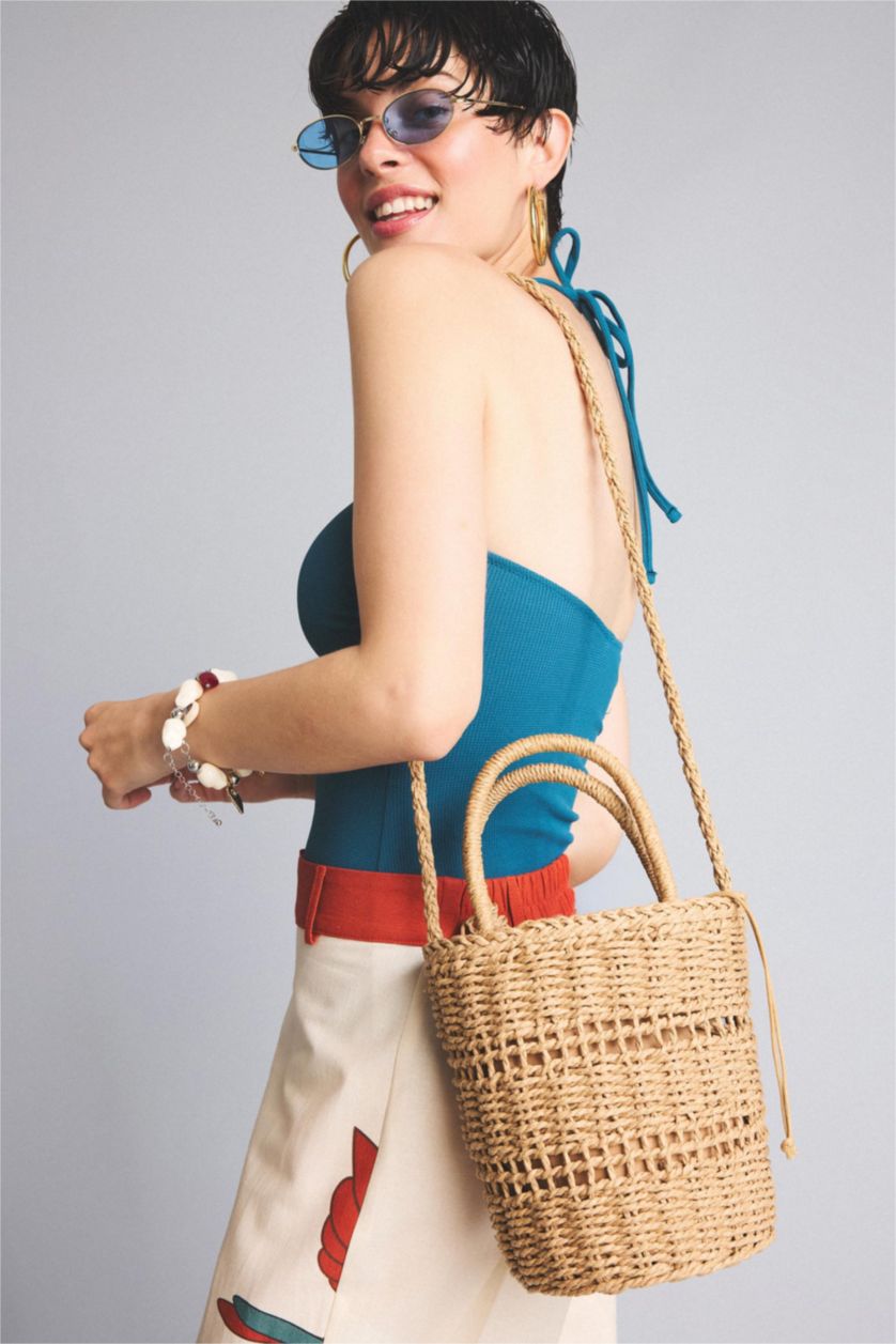 FEMME Beige Foncé Sac à épaule pour femme
