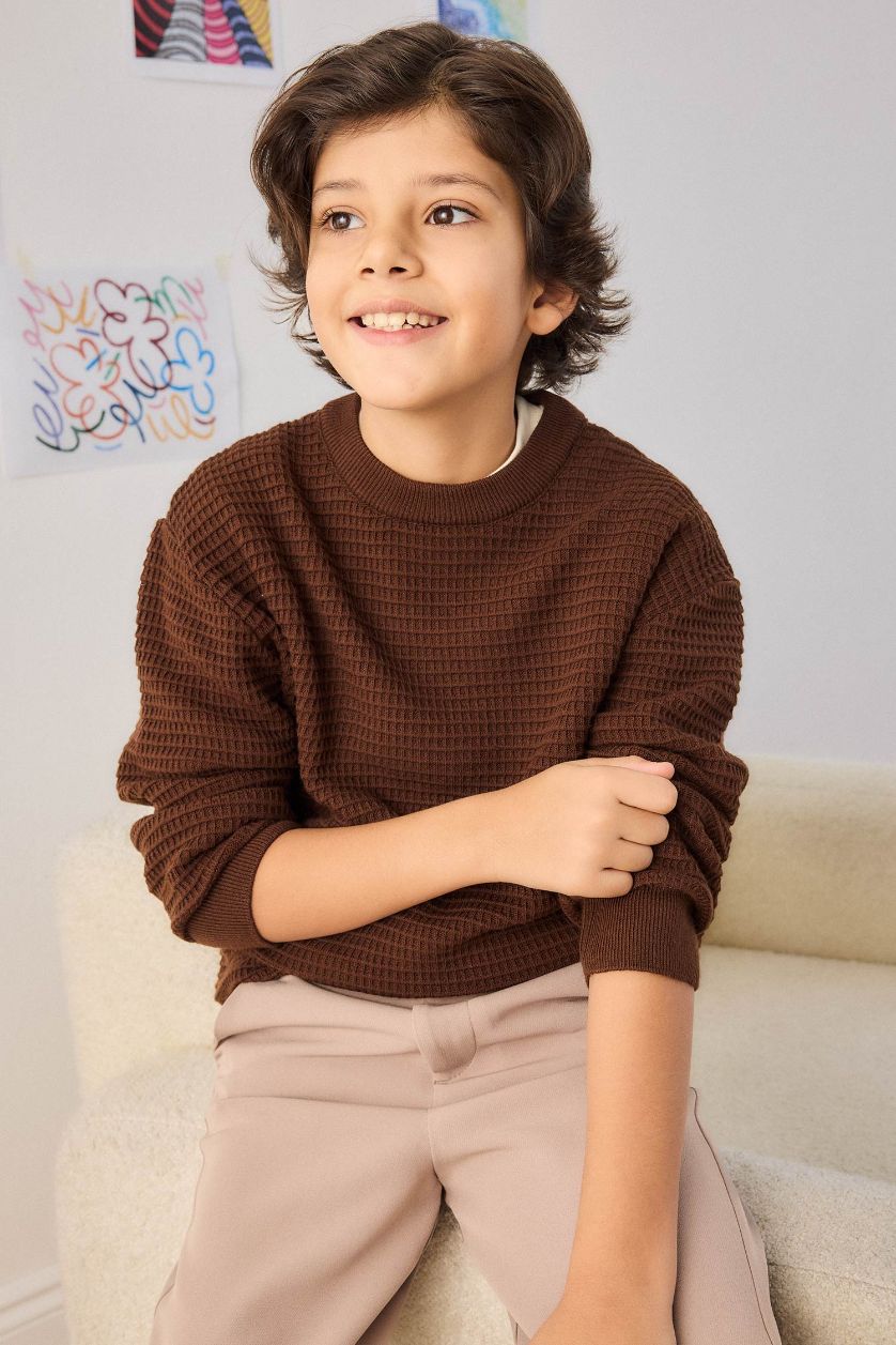 أولادي بني بلوفر اولادي تريكو قصة عادية برقبة مستديرة