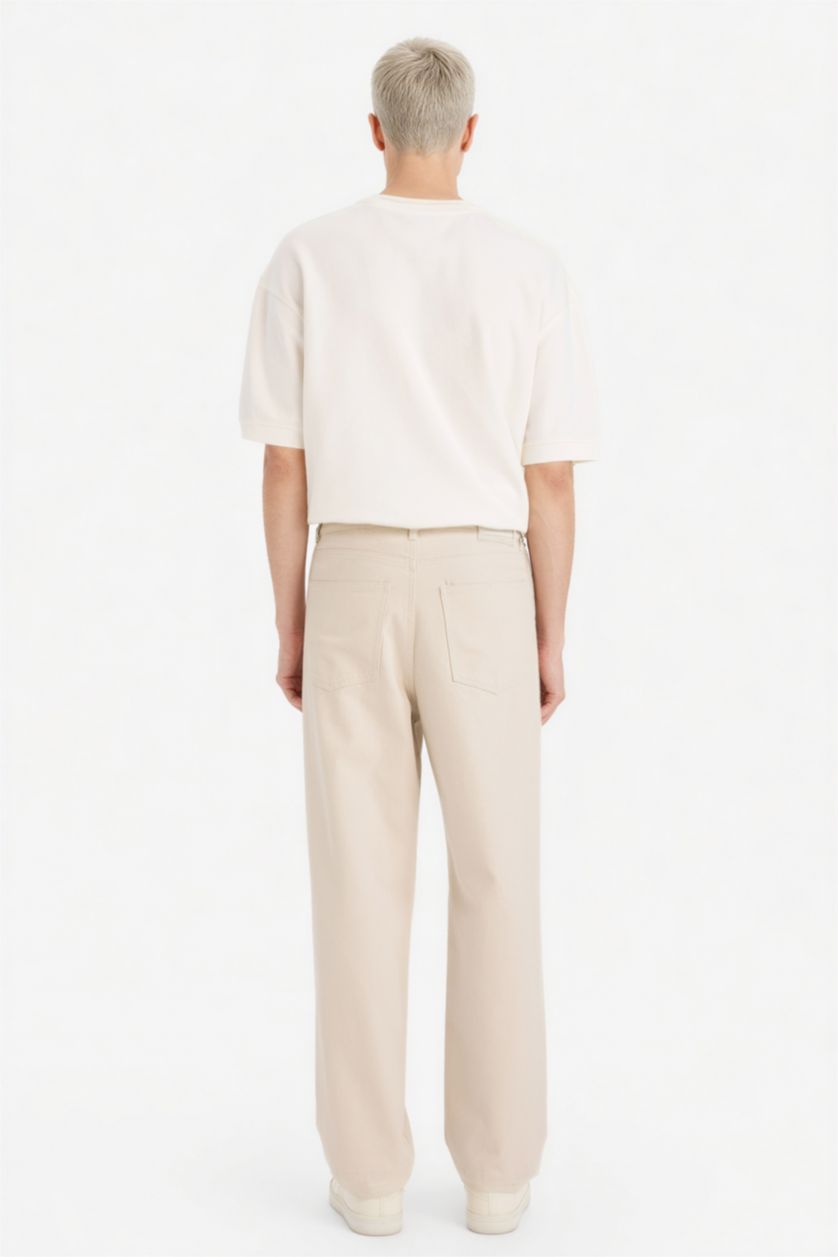 Мужчины Слоновая кость Брюки для мужчин