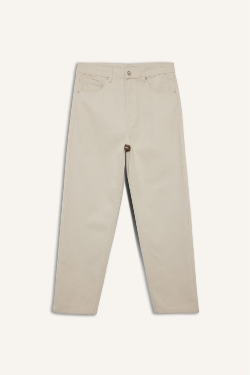 Мужчины Слоновая кость Брюки для мужчин