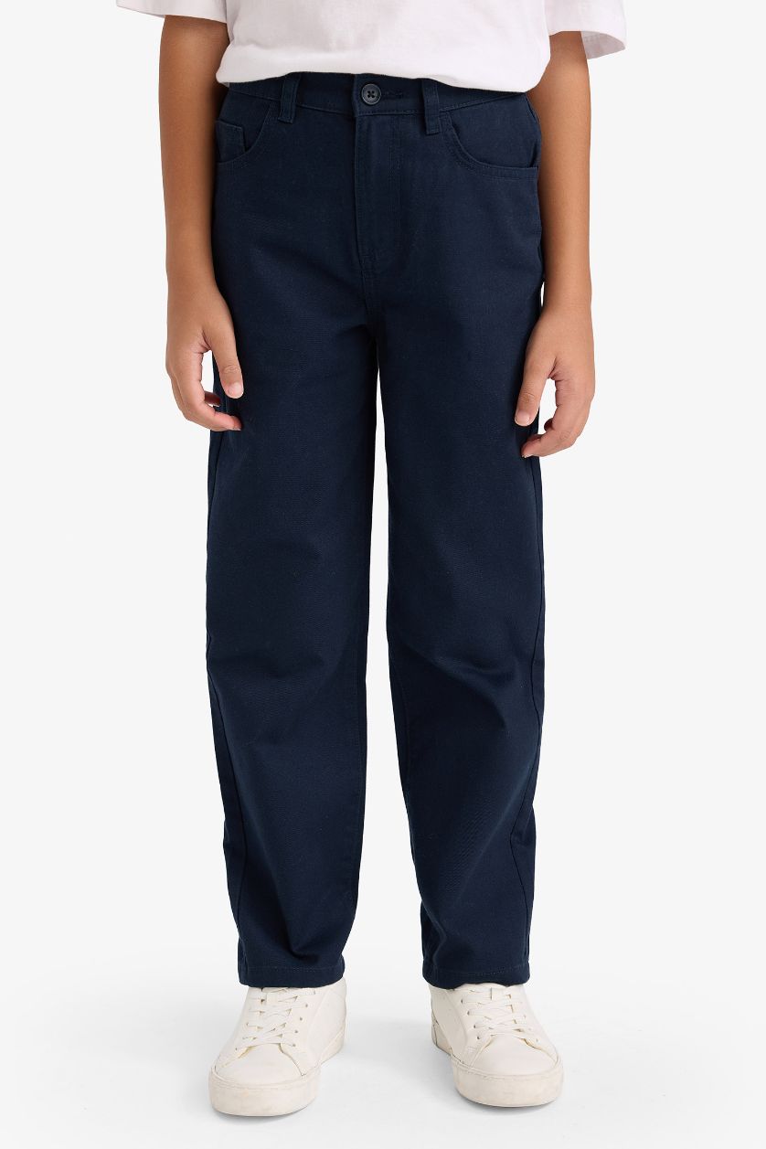 Boys & Teens NAVY Boy Regular Fit Gabardine Trousers