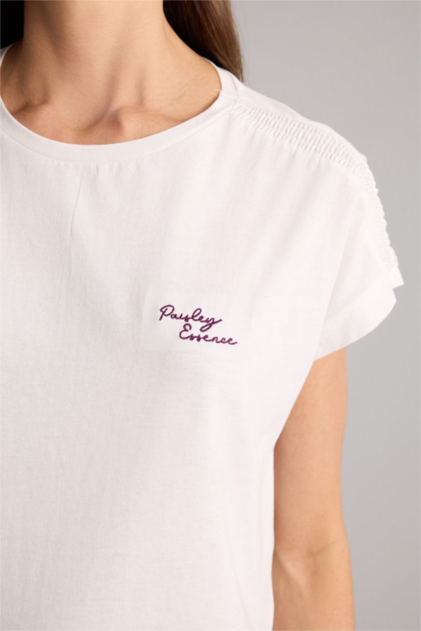 Kadın Açık Lila Regular Fıt Kısa Kollu 2'li Takım