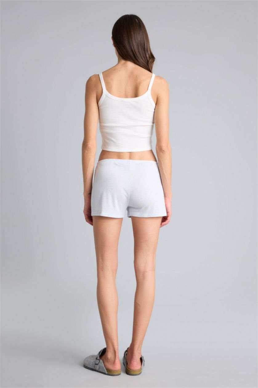 WOMAN Ecru Striped Shorts Pajama