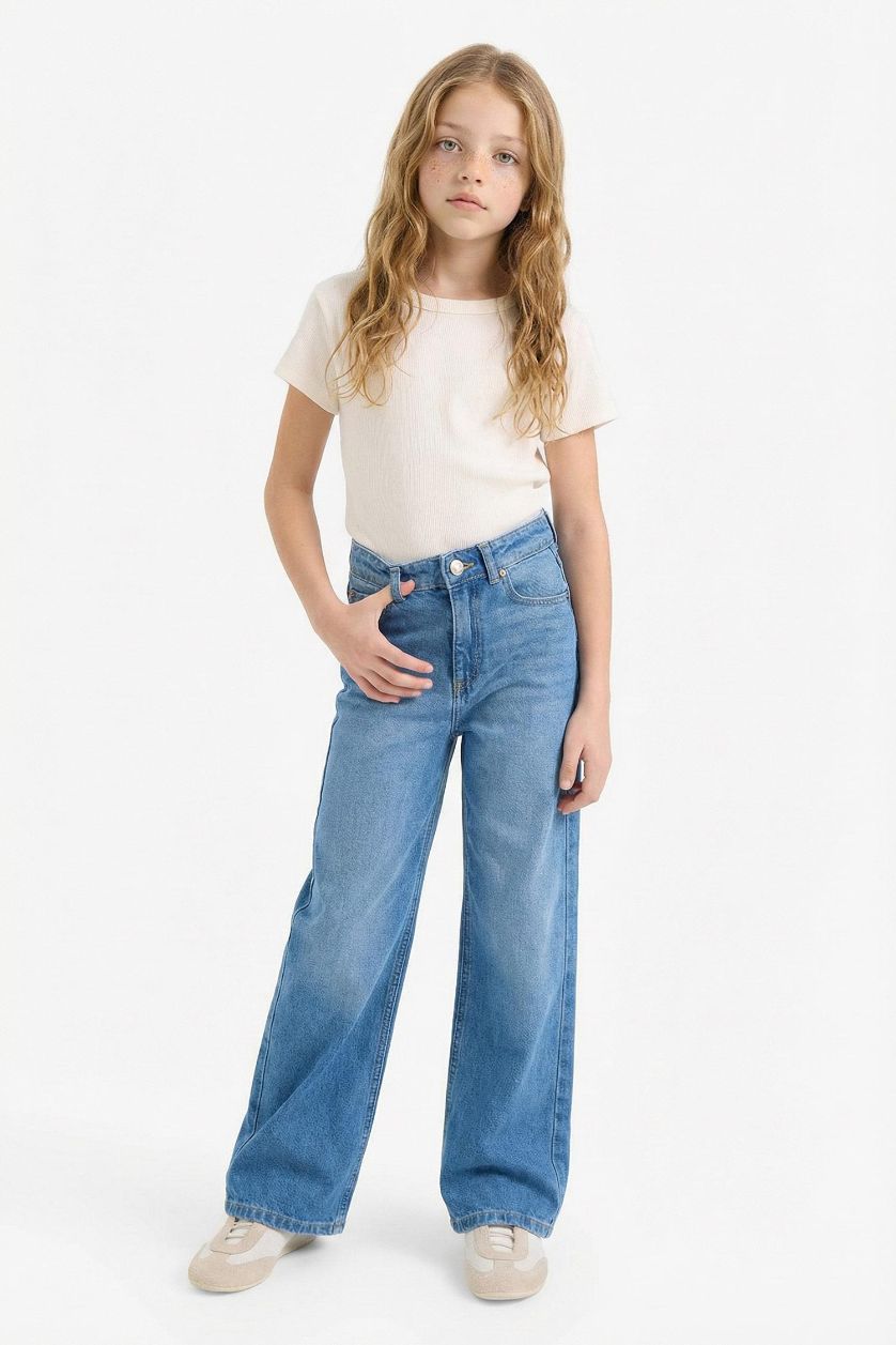 GIRLS & TEENS Light Blue Girl 90's Wide Leg Wide Leg Jeans