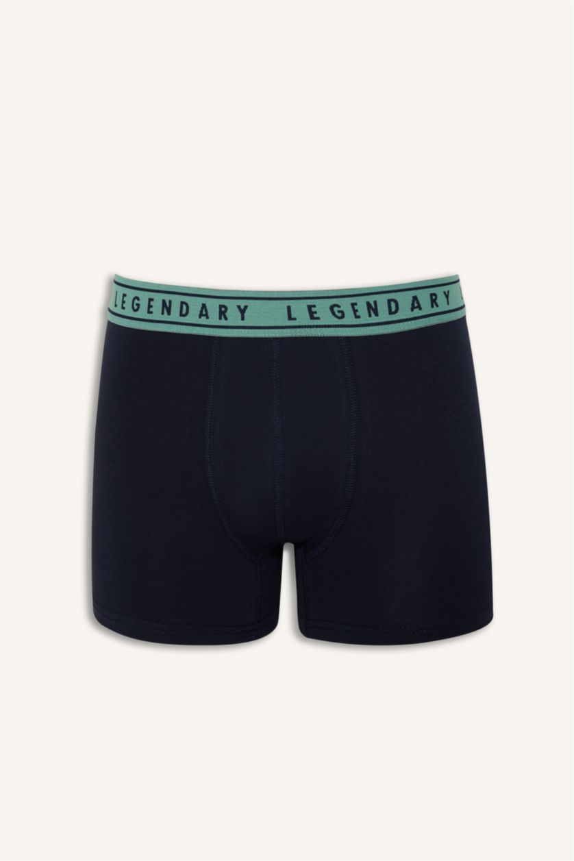 Erkek Lacivert Regular Fit 3'lü Boxer
