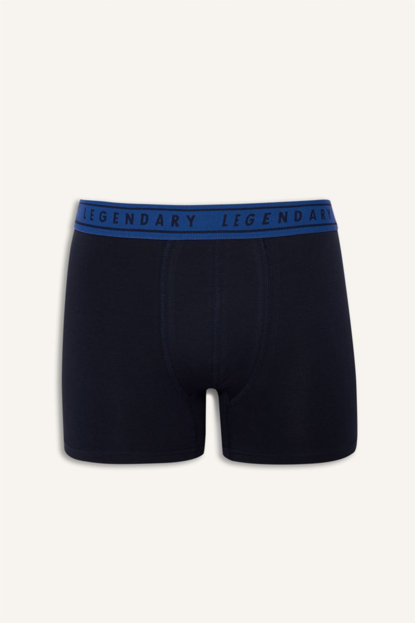 Erkek Lacivert Regular Fit 3'lü Boxer