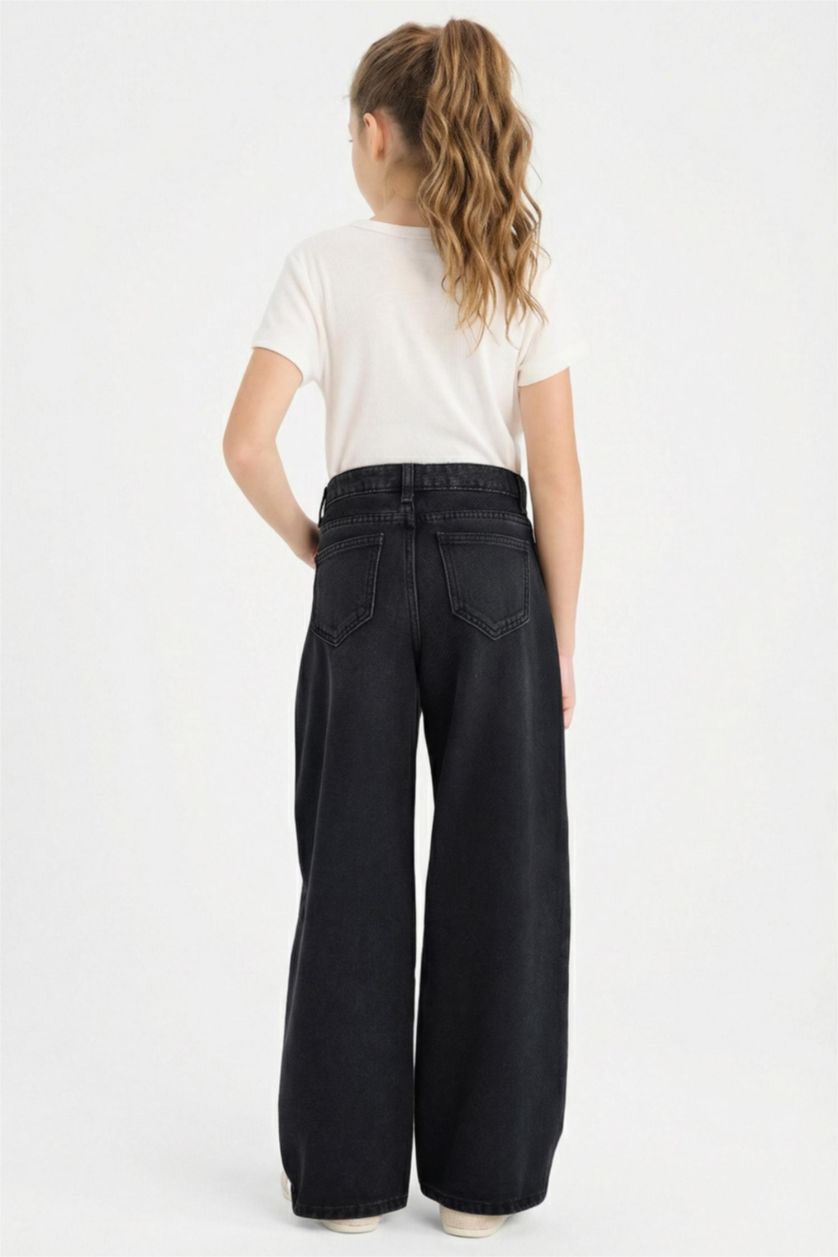 Girls & Teens Grey Denim Trousers