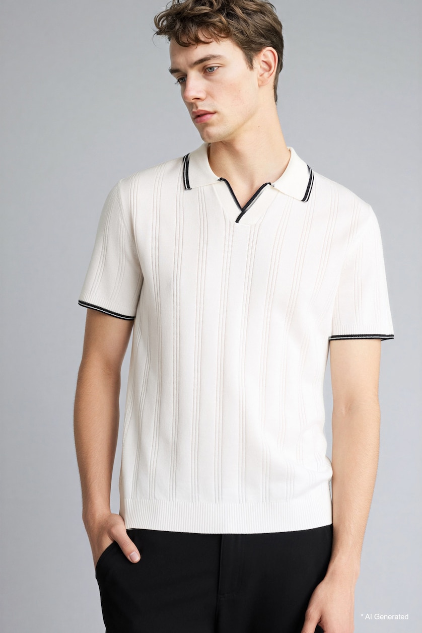 Ерлер АҚ Standard Fit қысқа жеңді поло футболка