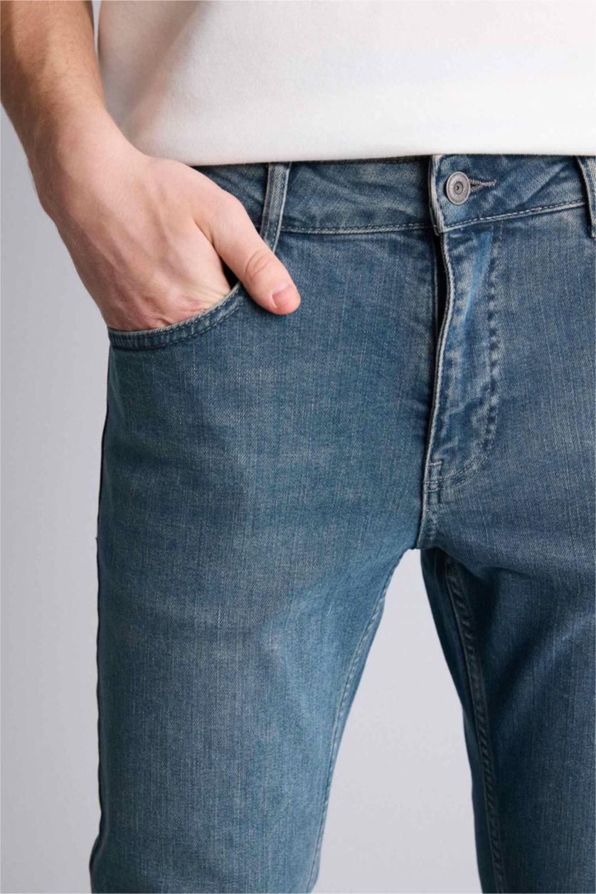 Erkek Açık Yeşil Sergio Regular Fıt Boru Paça Pantolon