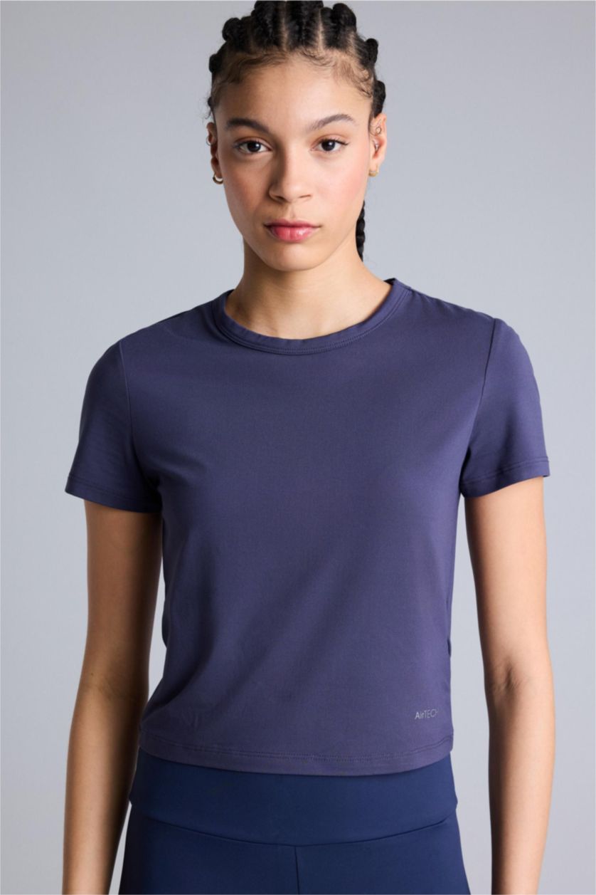 Women İndigo Standard Fit Short Sleeve T-Shirt
