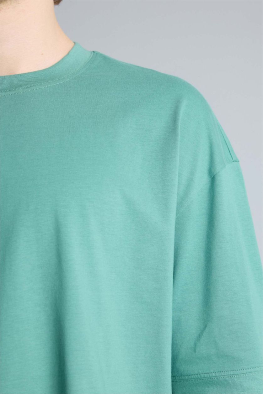 Ерлер Жасыл 100% мақта Loose Fit футболка