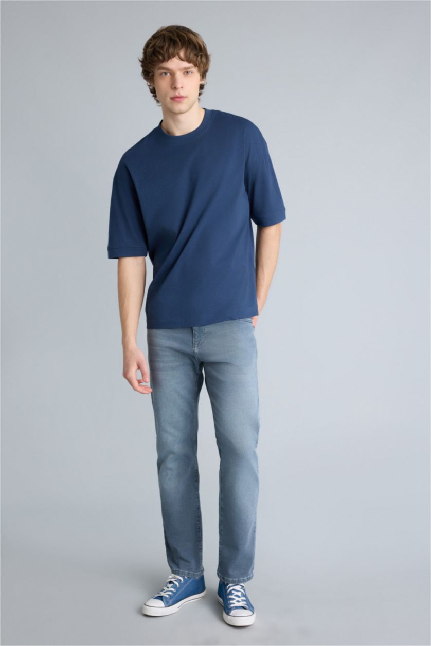 Ерлер әскери-теңіз 100% мақта Loose Fit футболка