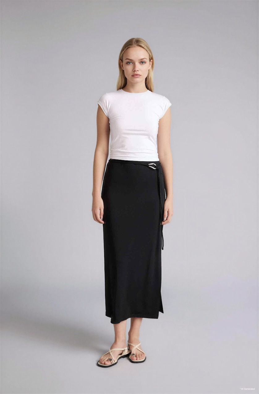 WOMAN Black Pencil Skirt Mini