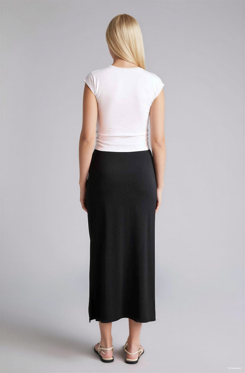 WOMAN Black Pencil Skirt Mini