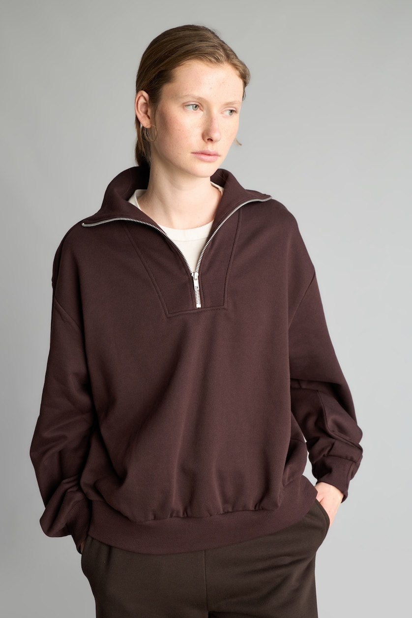 Women Brown Regular Fit Sweatshirt