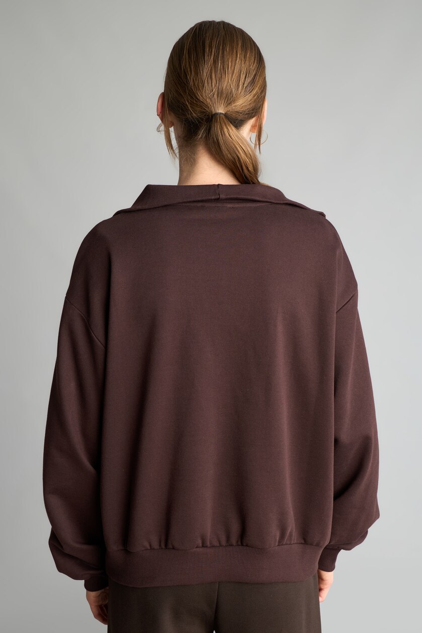 Women Brown Regular Fit Sweatshirt
