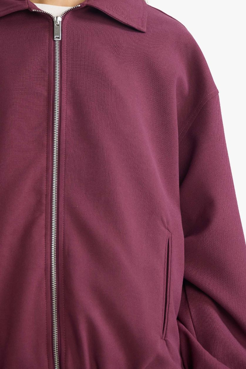 نساء خمري سترة بليزر بياخة جاكيت