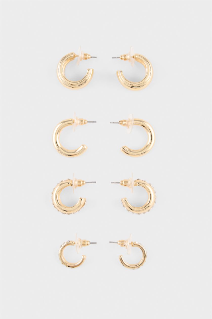 Kadın Altın Kadın 4'lü Küpe