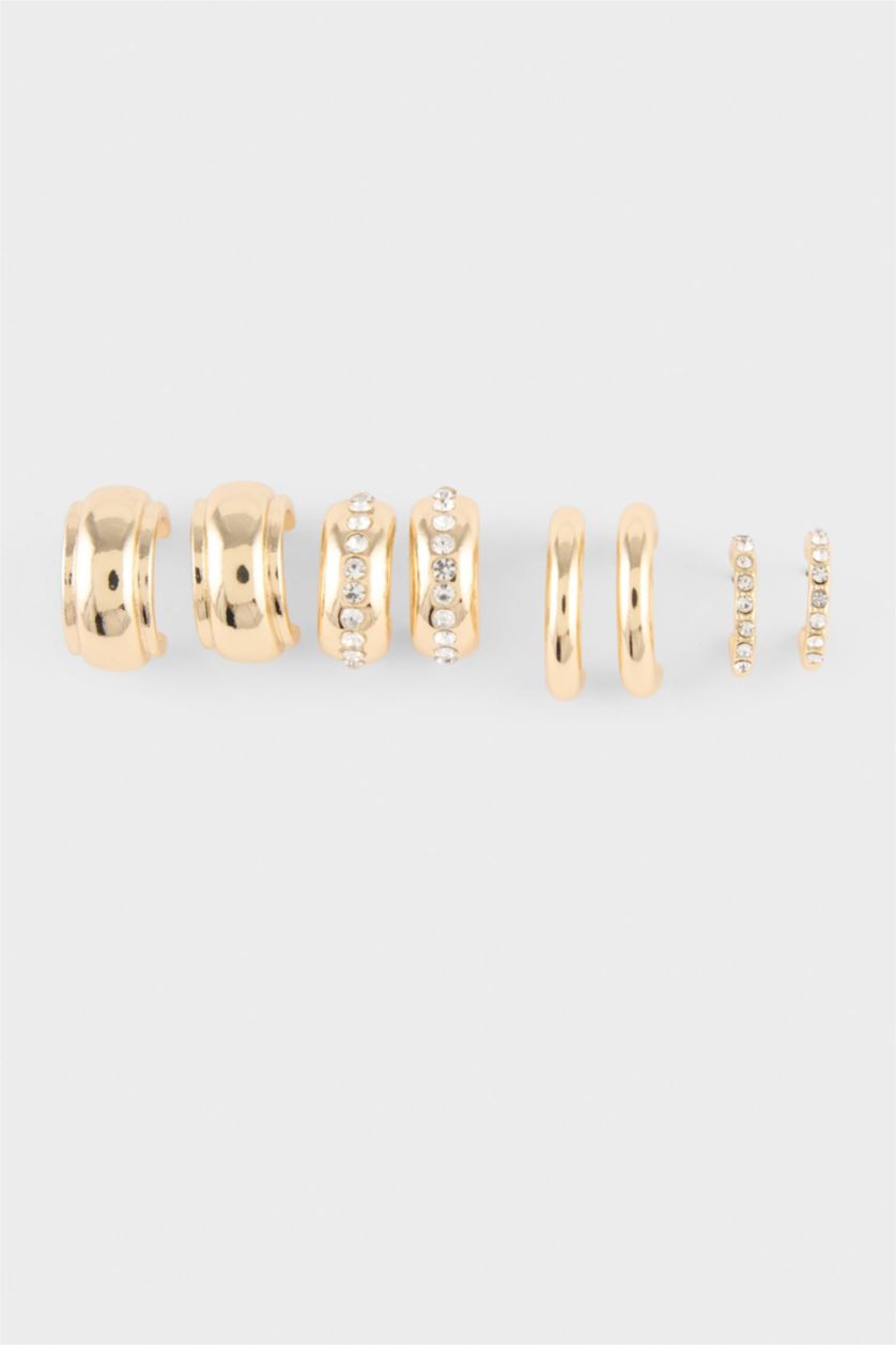 Women Altın 4 piece Earring