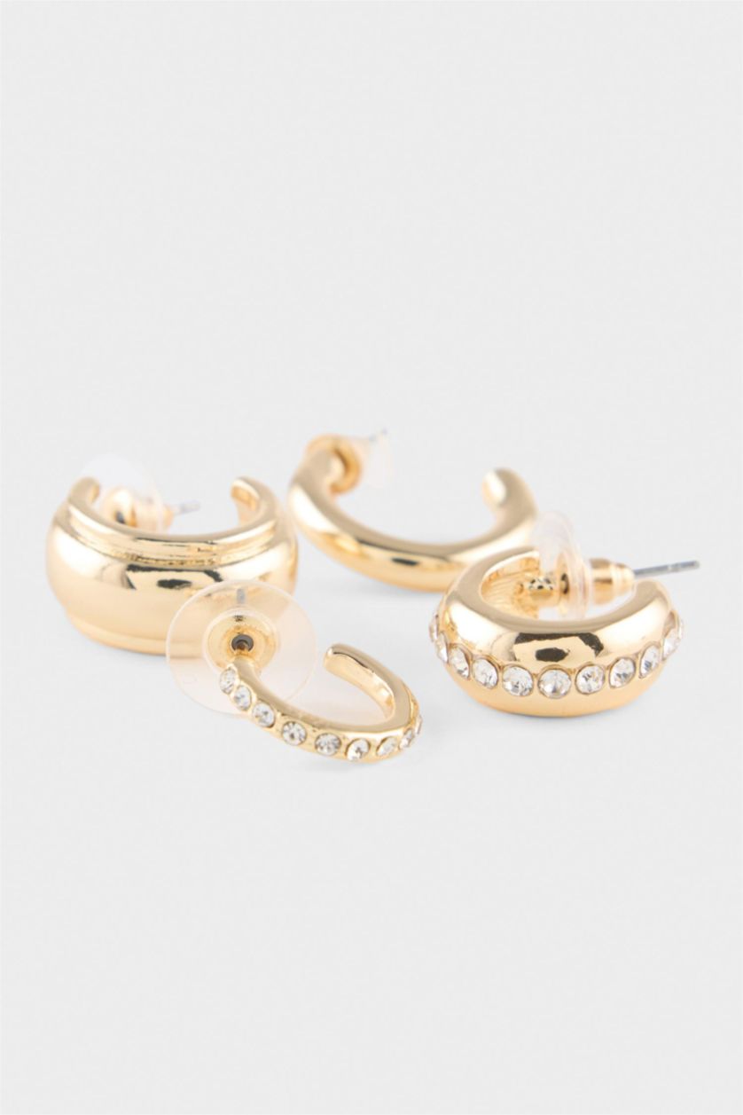 Women Altın 4 piece Earring