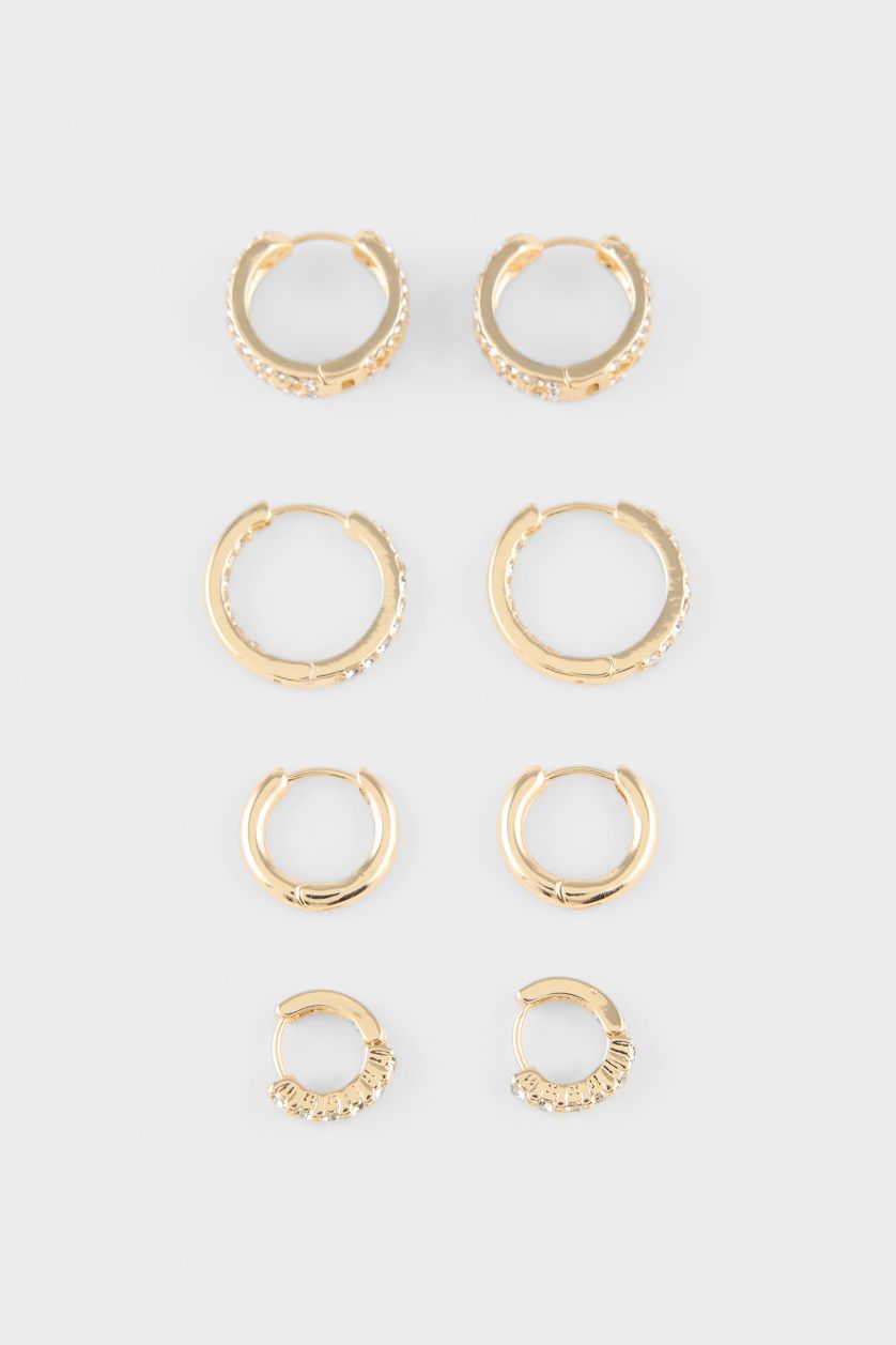 Kadın Altın Kadın 4'lü Küpe