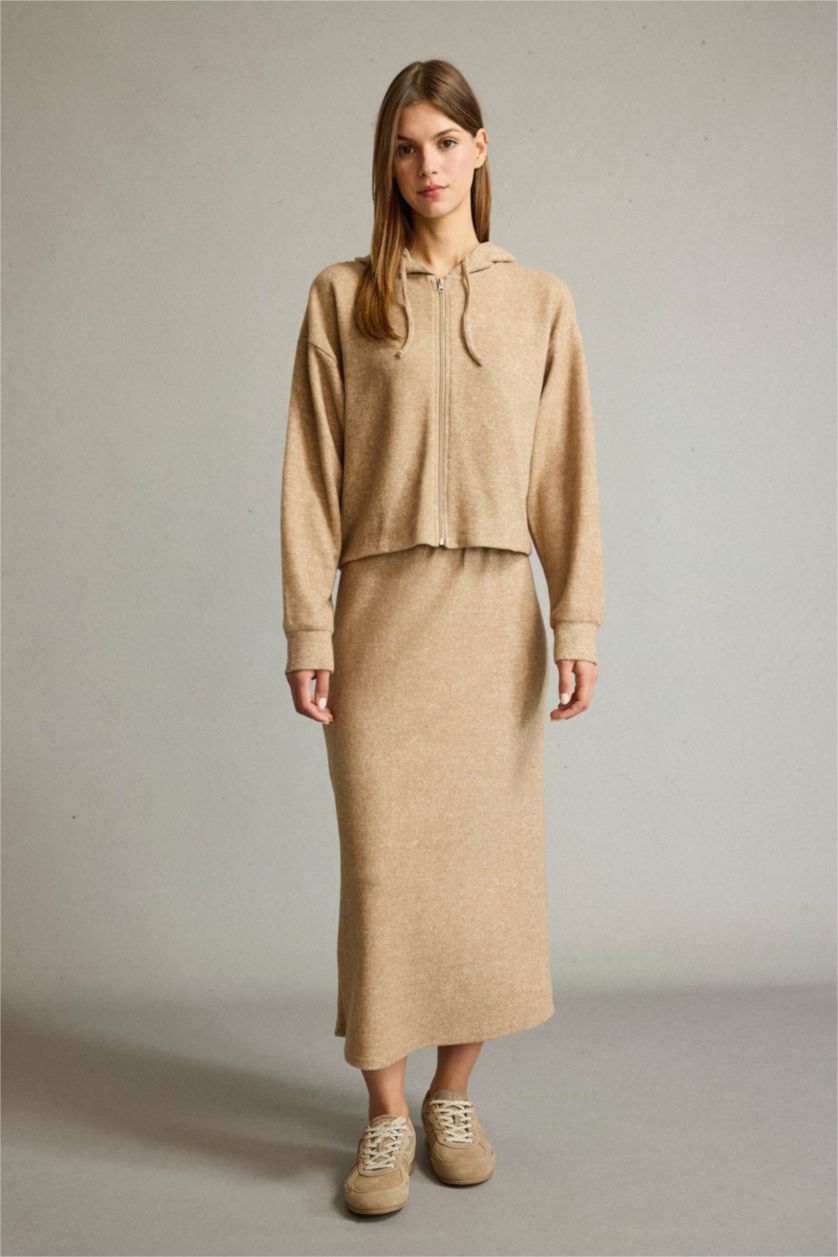 Woman Light Brown تيشيرت ردن طويل