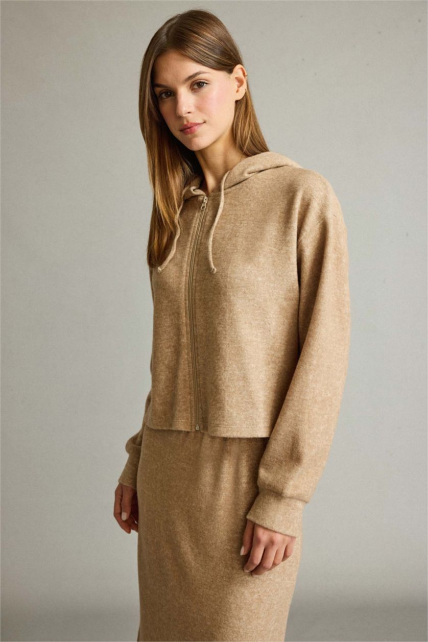 Woman Light Brown تيشيرت ردن طويل