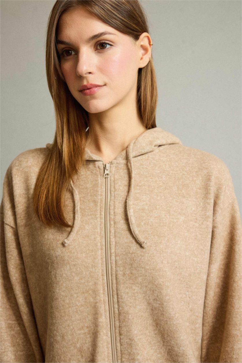 Woman Light Brown تيشيرت ردن طويل