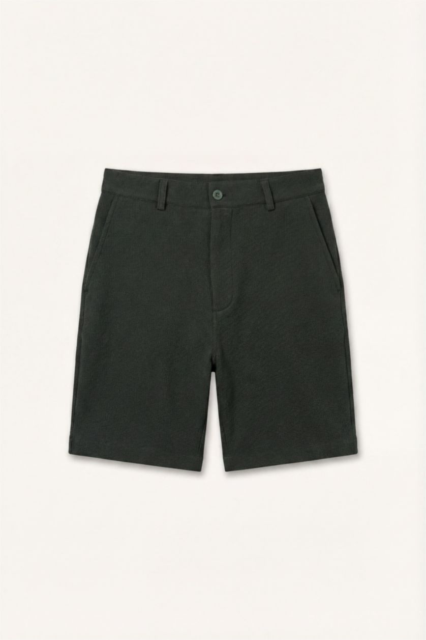 Men Dark Green Relax Fit