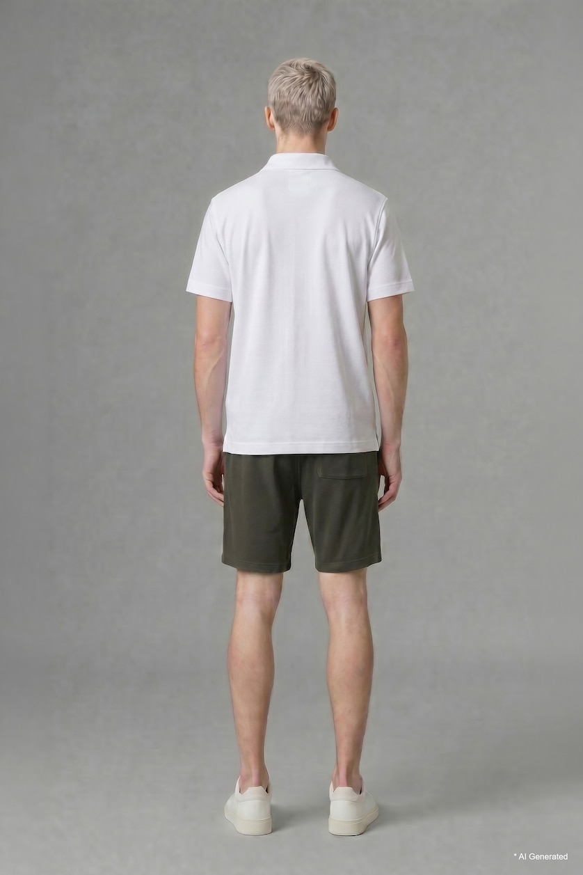 MAN Dark Green Relax Fit Green Shorts