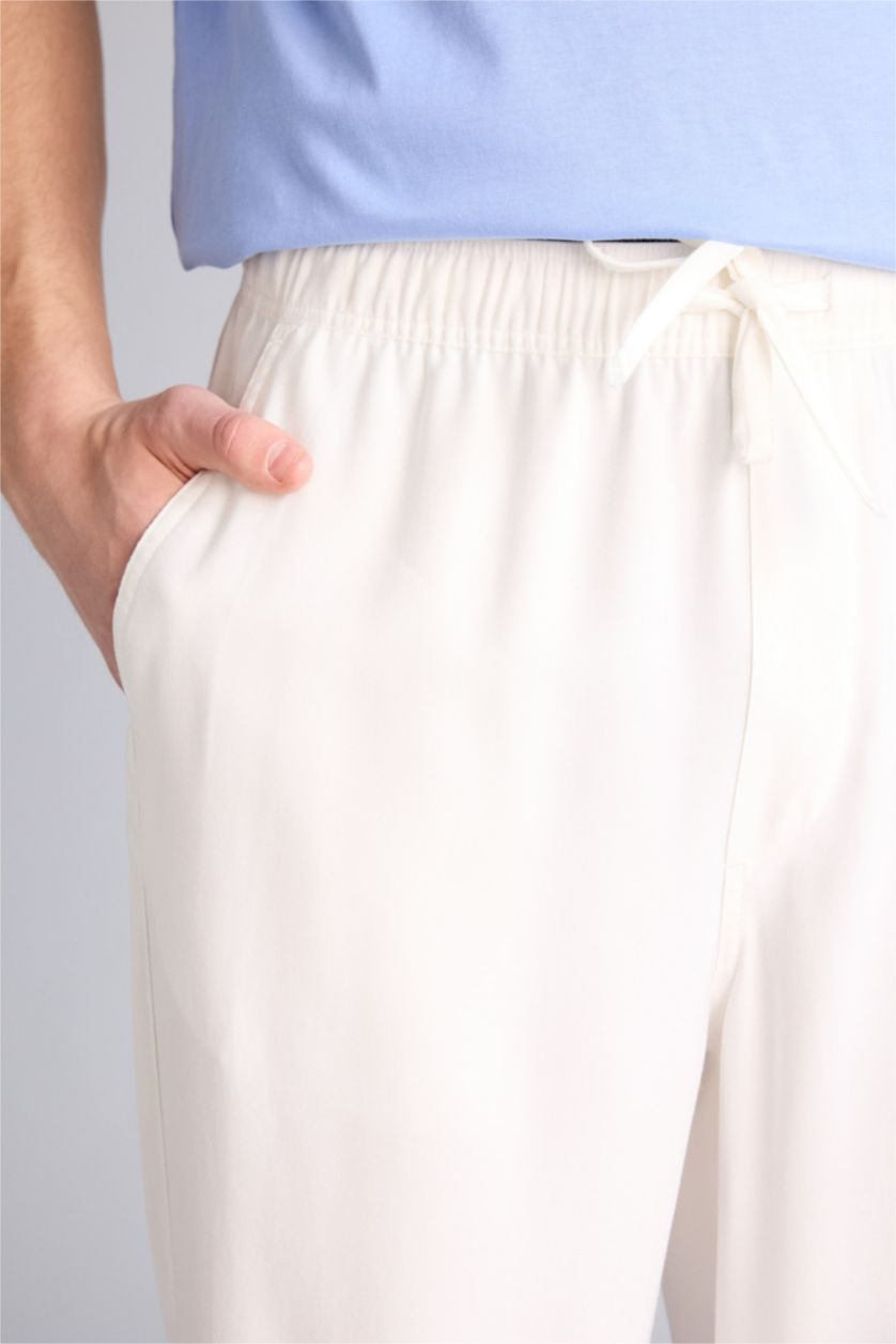 Мужчины Бежевый Брюки Baggy Fit