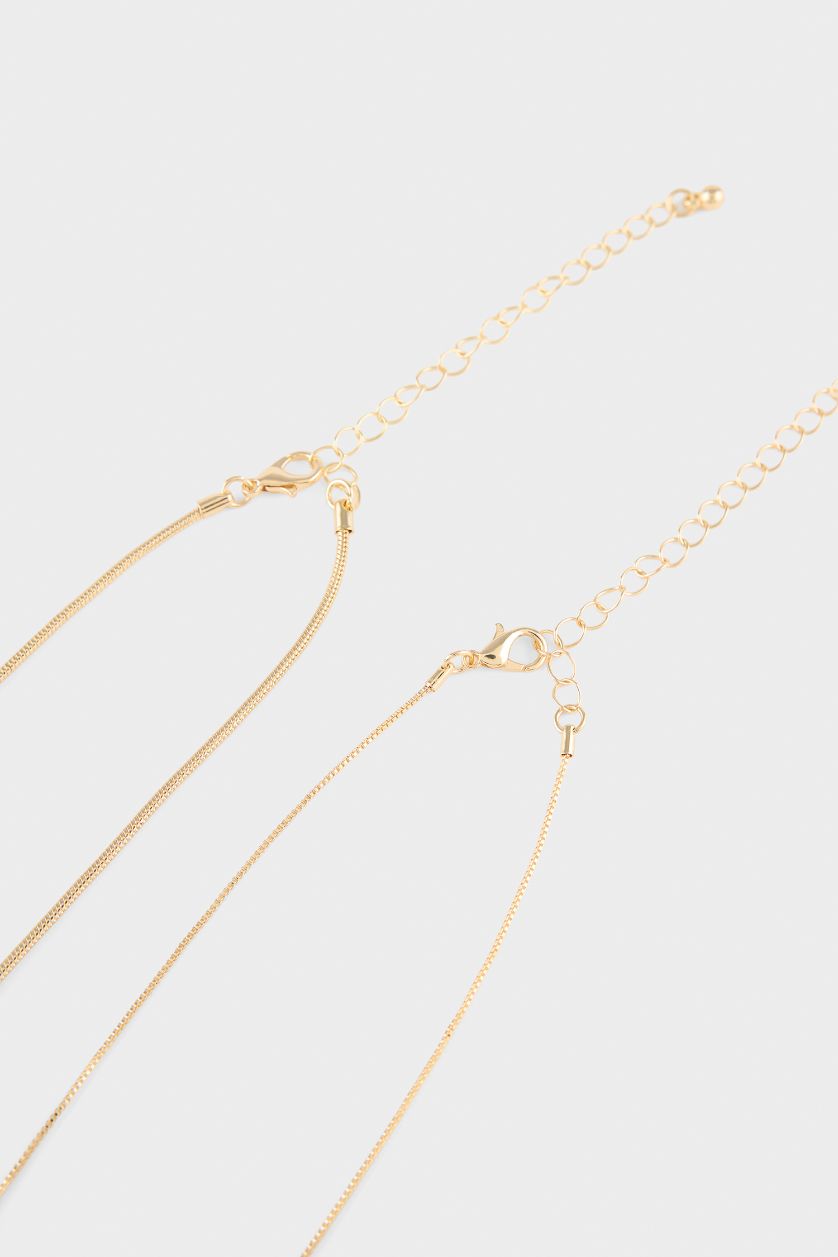 Kadın Altın Kadın 2'li Kolye