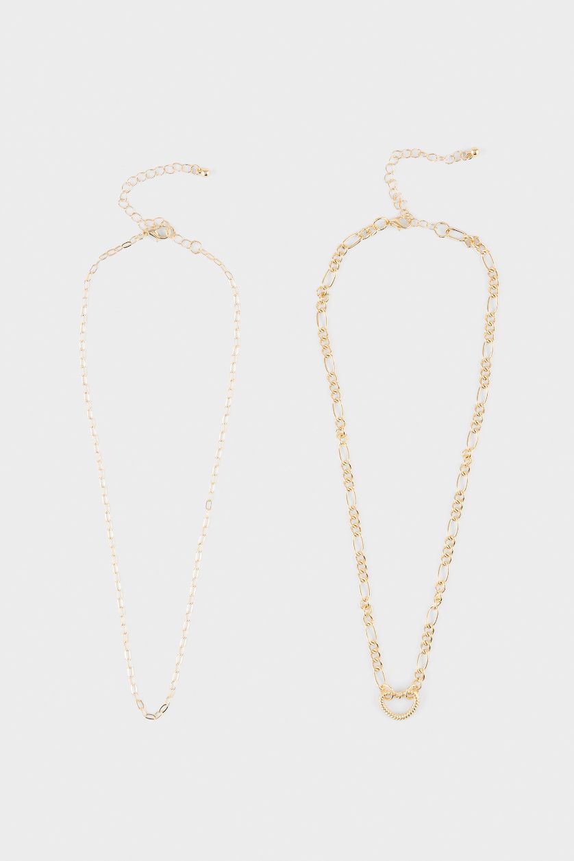 Kadın Altın Kadın 2'li Kolye