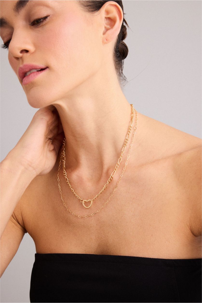 Kadın Altın Kadın 2'li Kolye