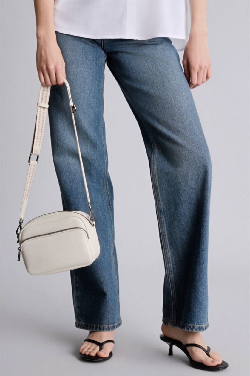 Women Light Beige Crossbody Bag