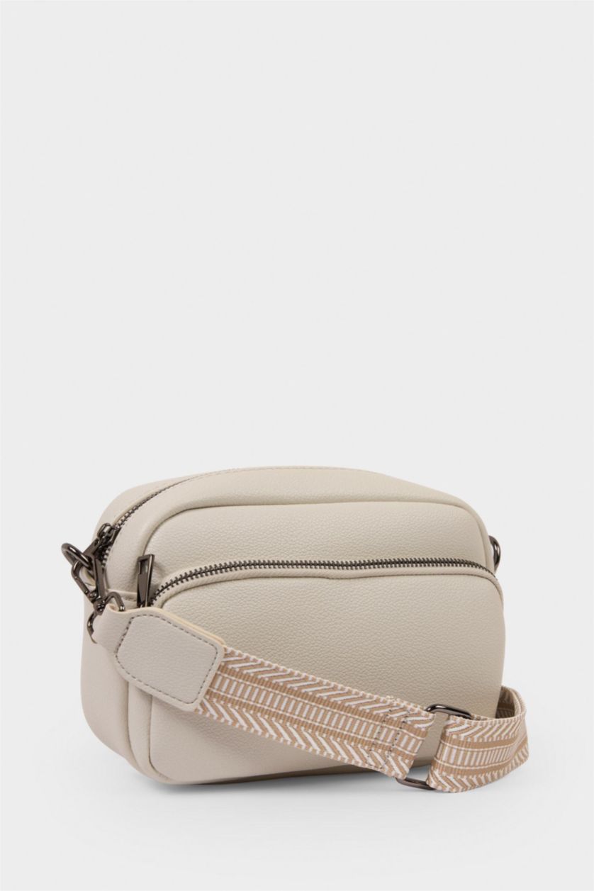 Women Light Beige Crossbody Bag